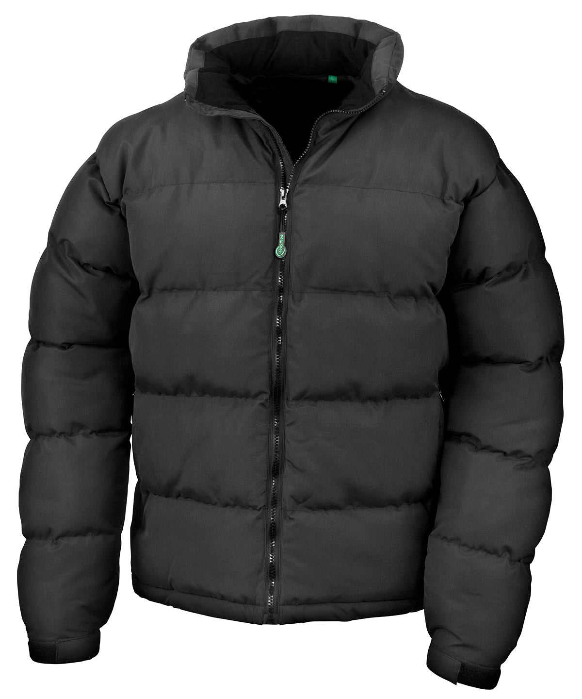 Result Urban Outdoor Holkham down-feel jacket in Black, front view