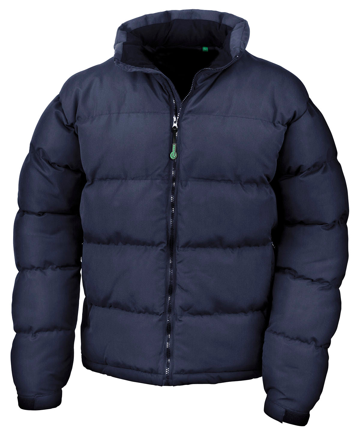 Result Urban Outdoor Holkham down-feel jacket in Navy, front view
