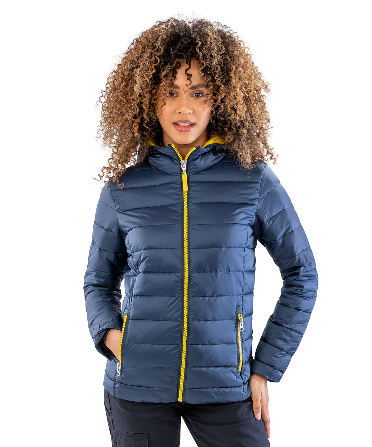 Result Urban Outdoor Women's Urban snow bird hooded jacket, lifestyle photo