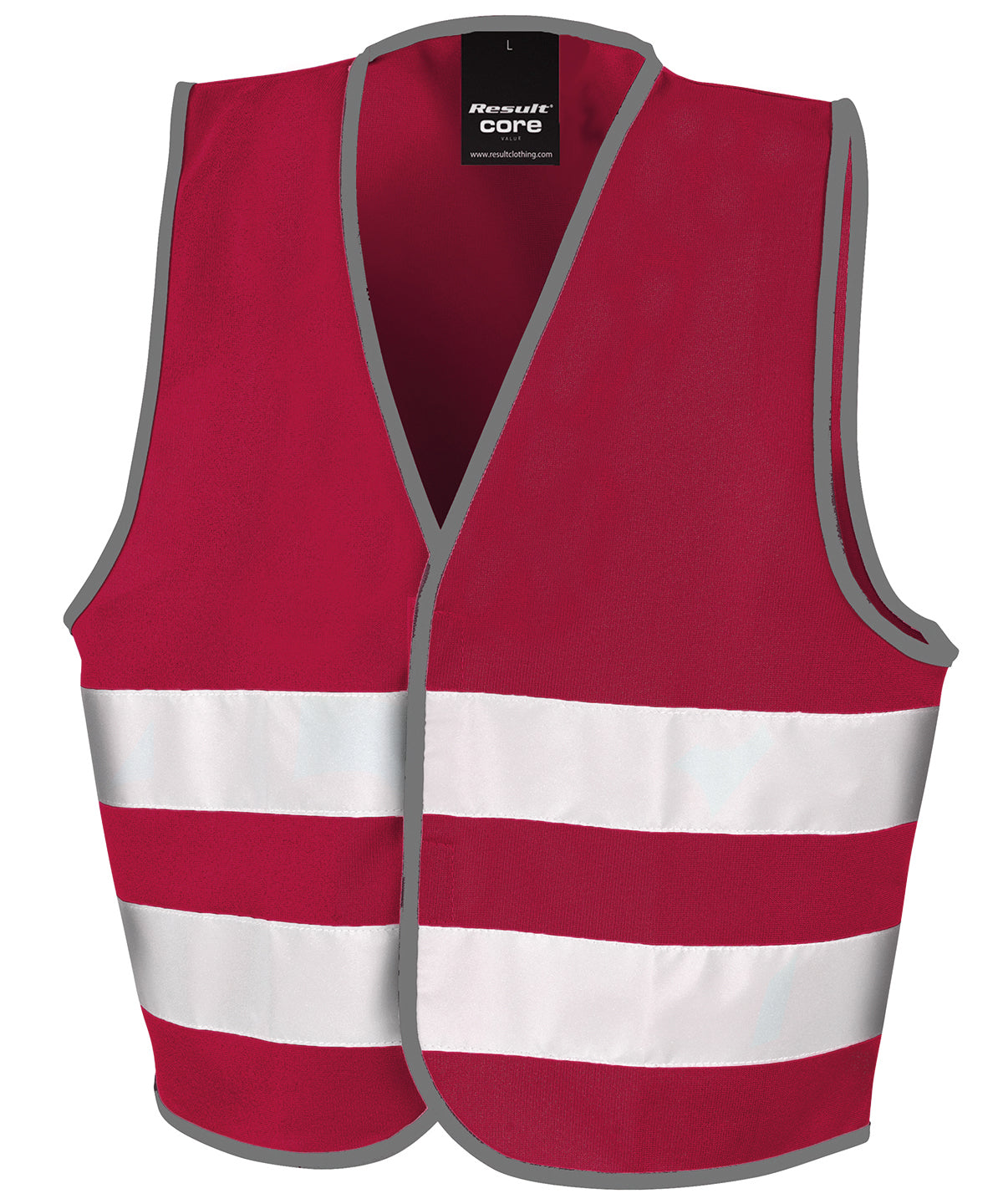 Result Core Junior vest in Burgundy, front view
