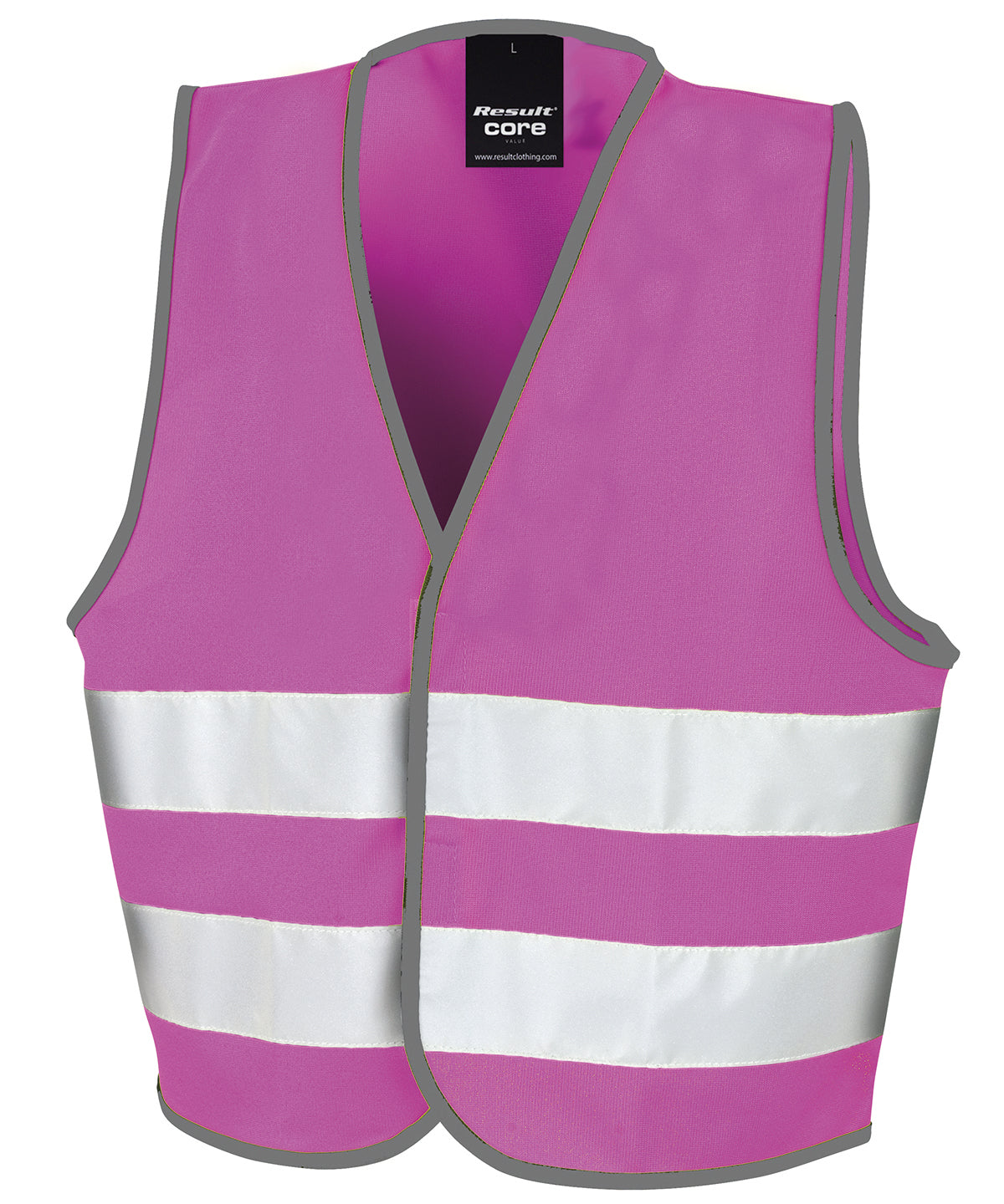 Result Core Junior vest in Pink, front view