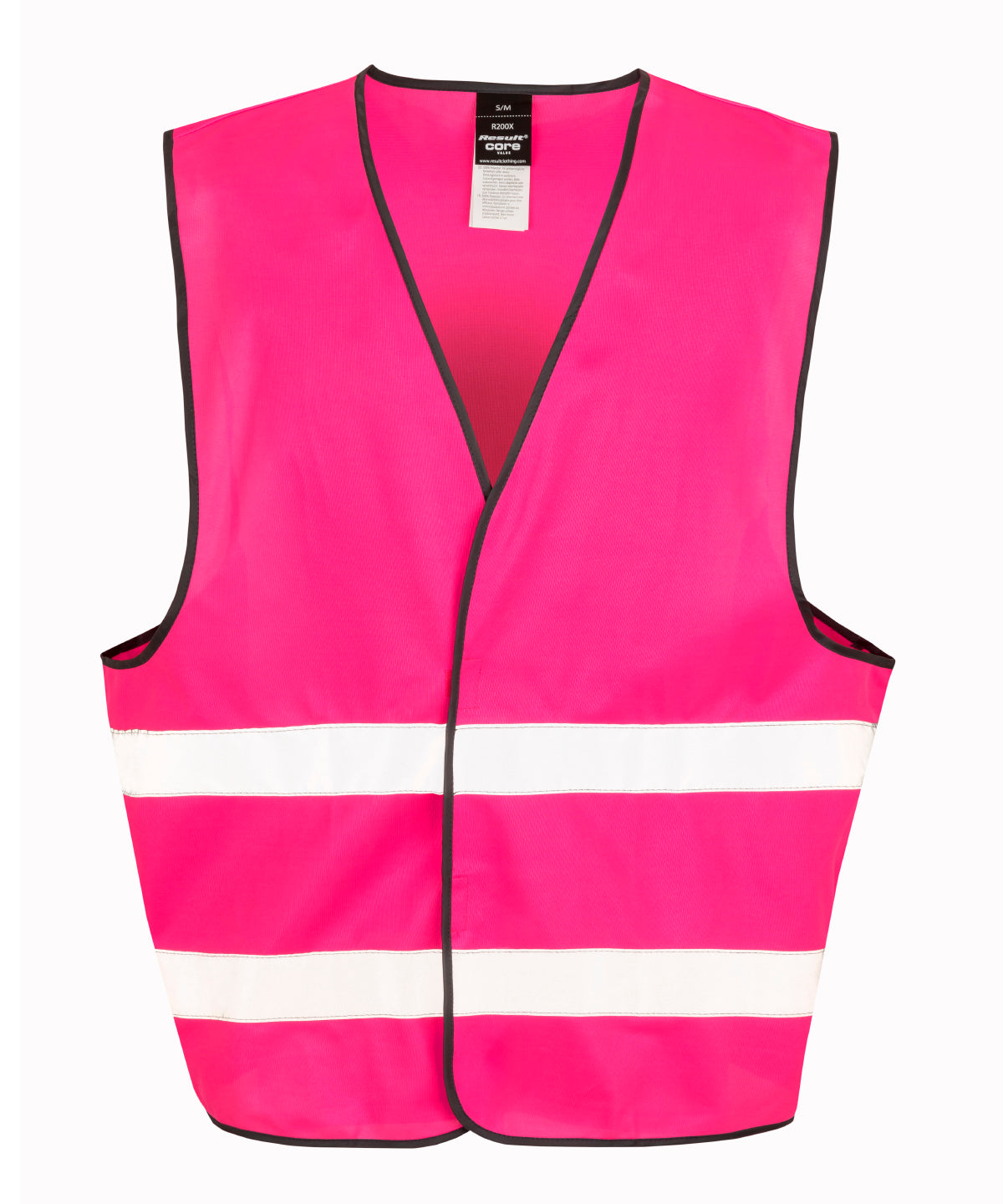 Result Core Hi-vis vest in Fluorescent Pink, front view