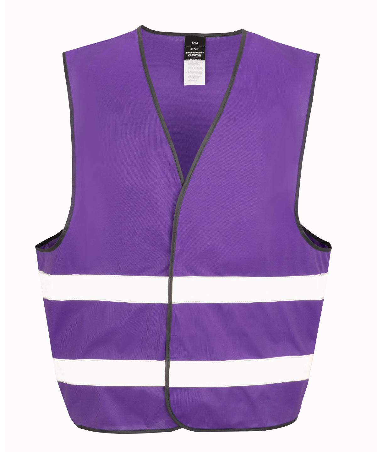 Result Core Hi-vis vest in Purple, front view
