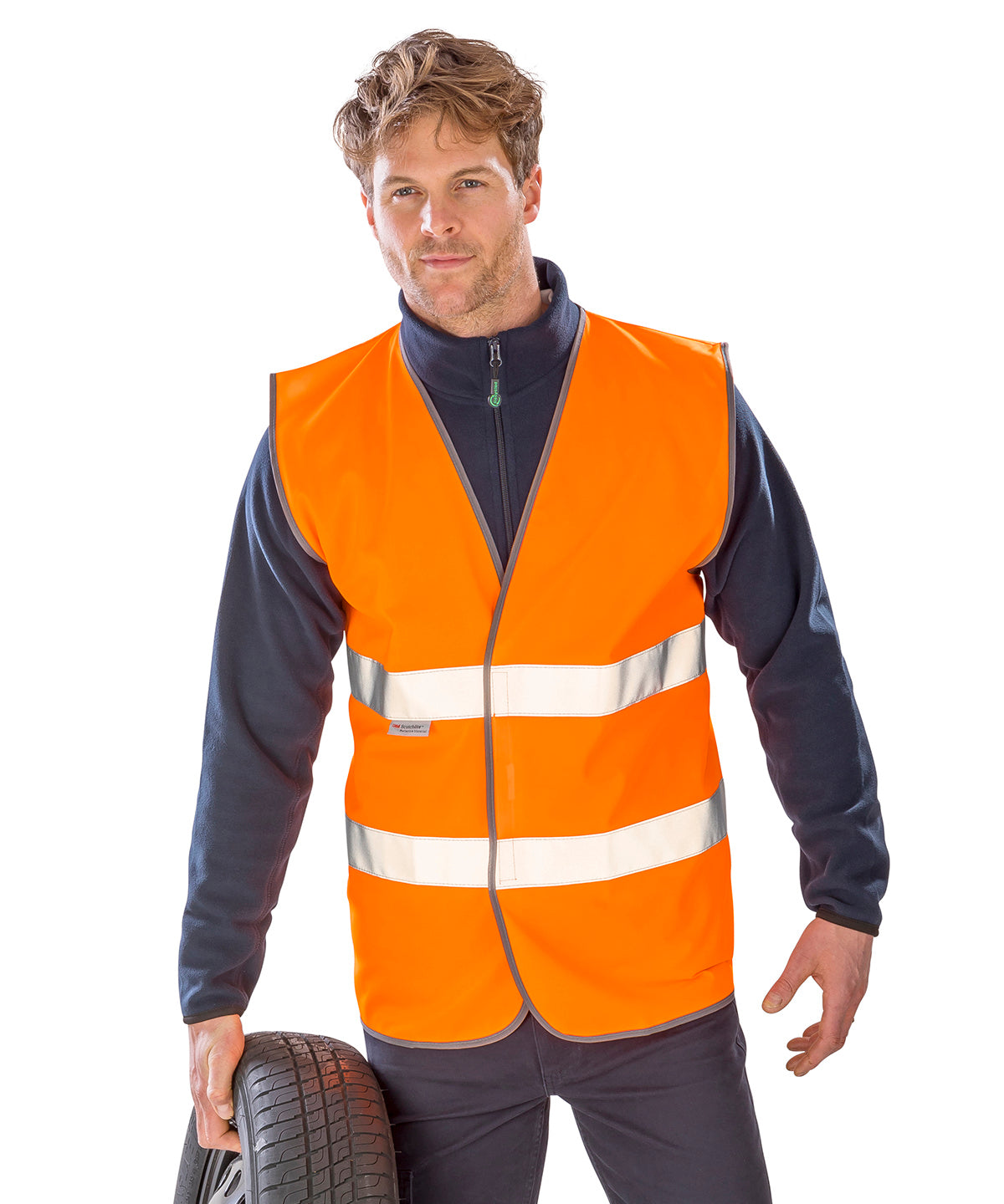 Result Safeguard Motorist safety vest, lifestyle photo