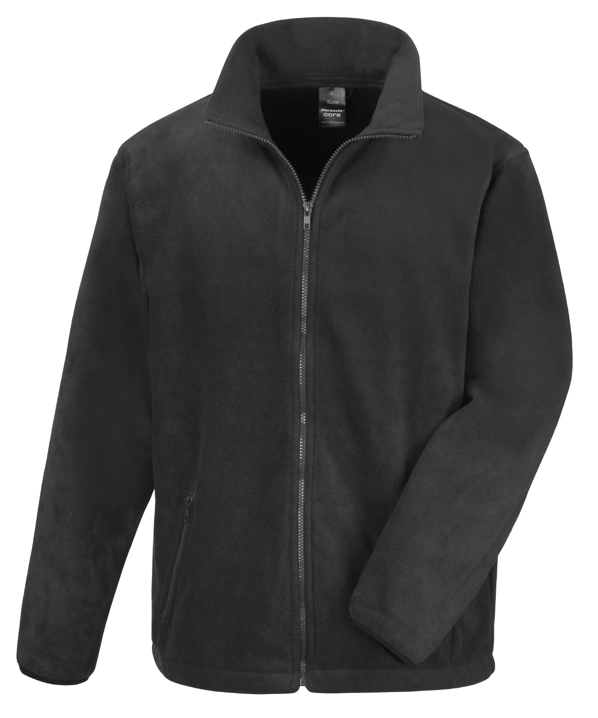 Result Core Norse outdoor fleece in Black, front view
