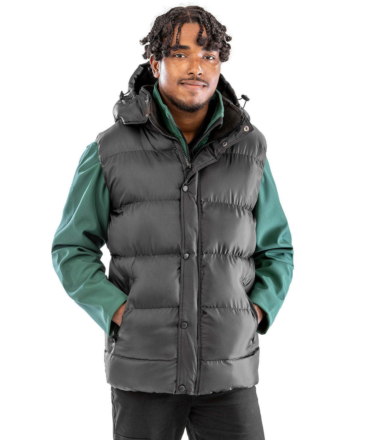 Result Core Nova Lux padded gilet, lifestyle photo
