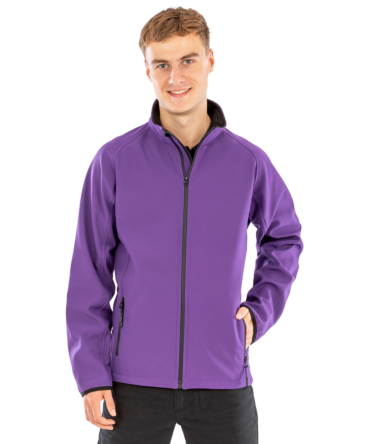 Result Core Printable softshell with recycled fleece inner, lifestyle photo