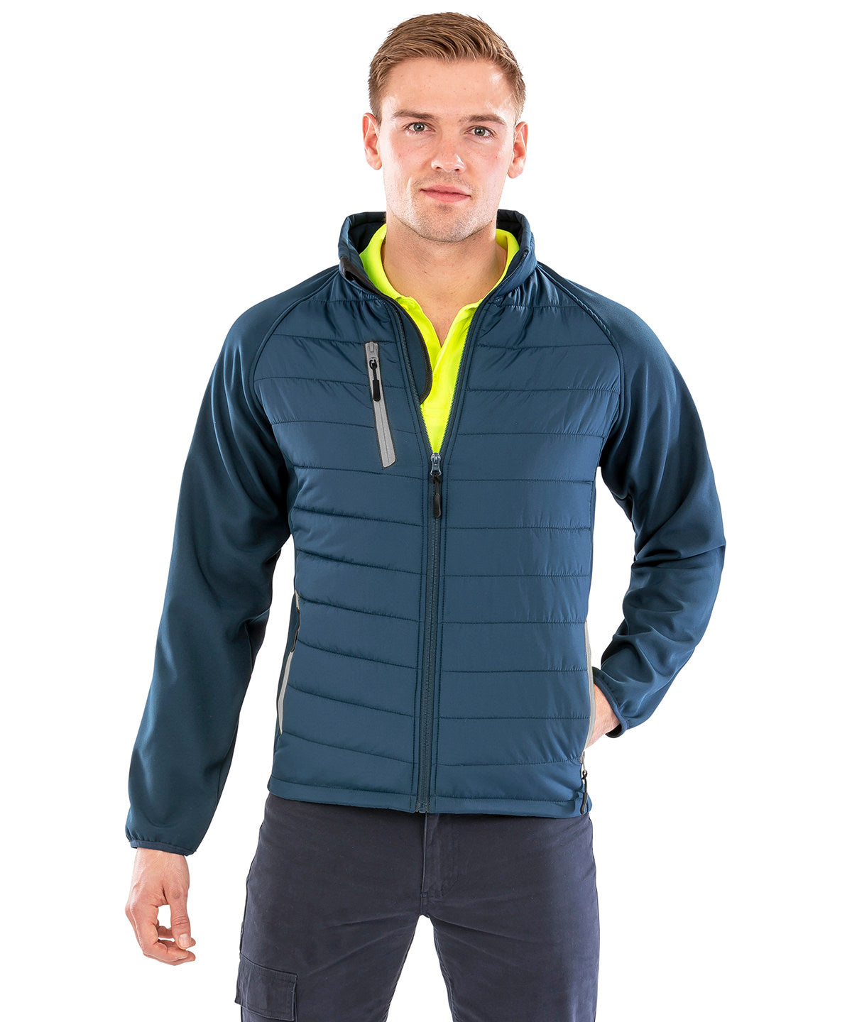 Result Recycled Compass padded softshell jacket, lifestyle photo
