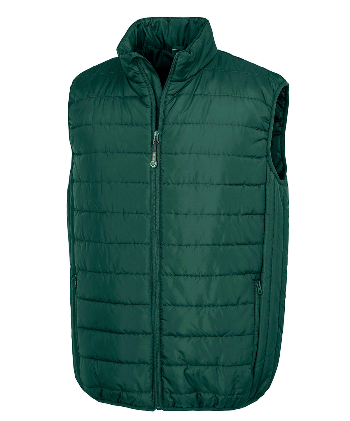 Result Core Promo padded bodywarmer in Bottle Green, front view