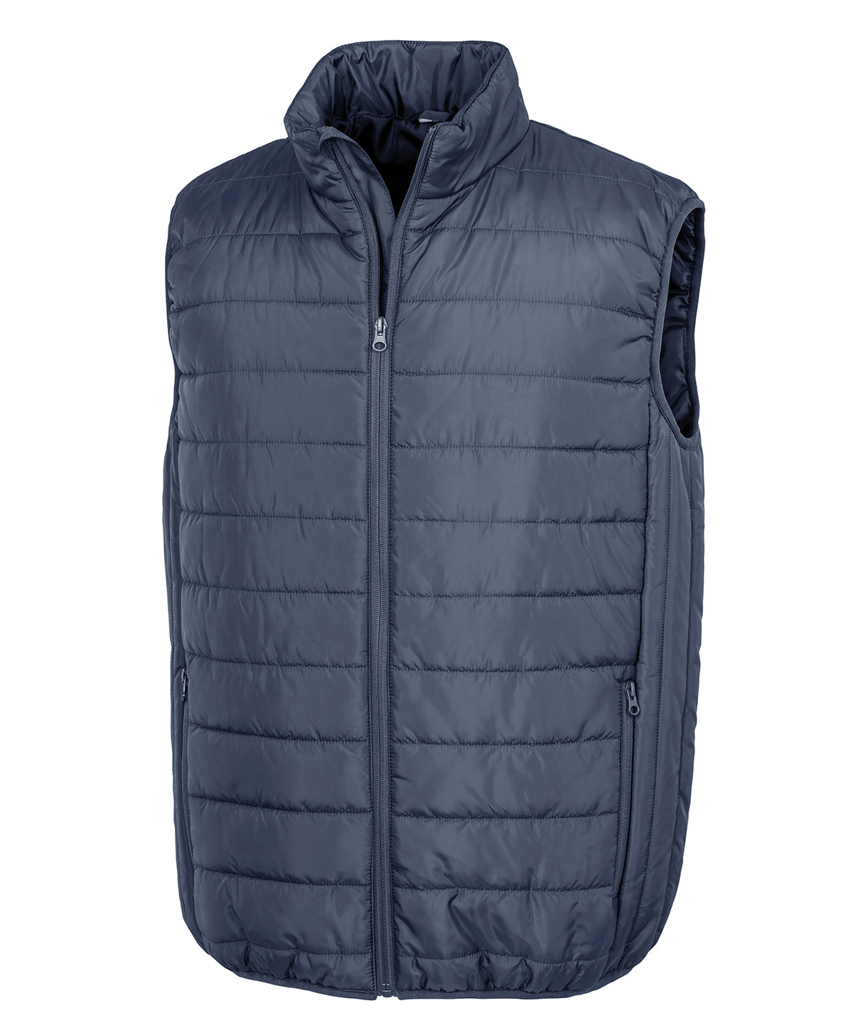 Result Core Promo padded bodywarmer in Navy, front view