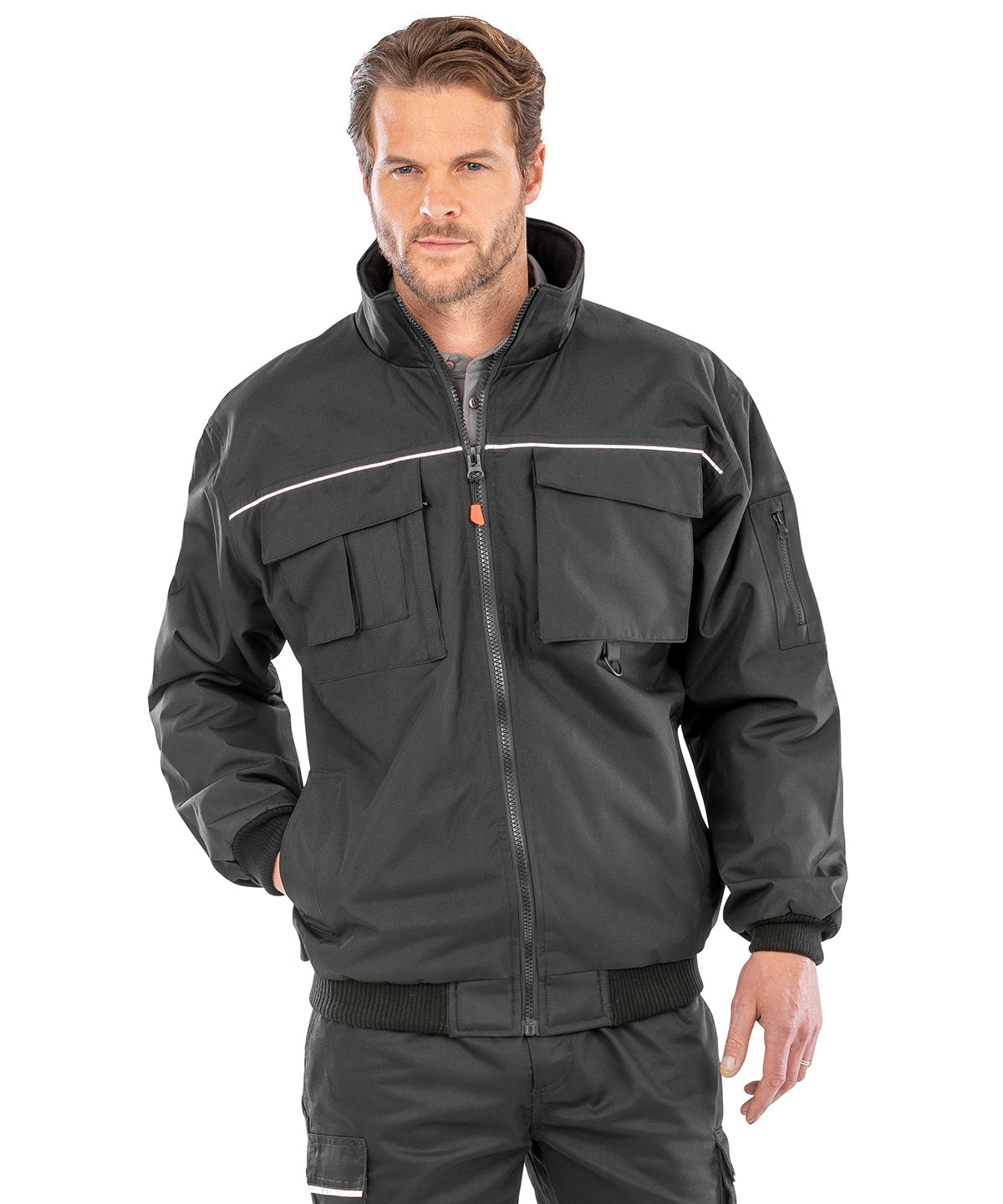 Result Workguard Work-Guard Sabre pilot jacket, lifestyle photo