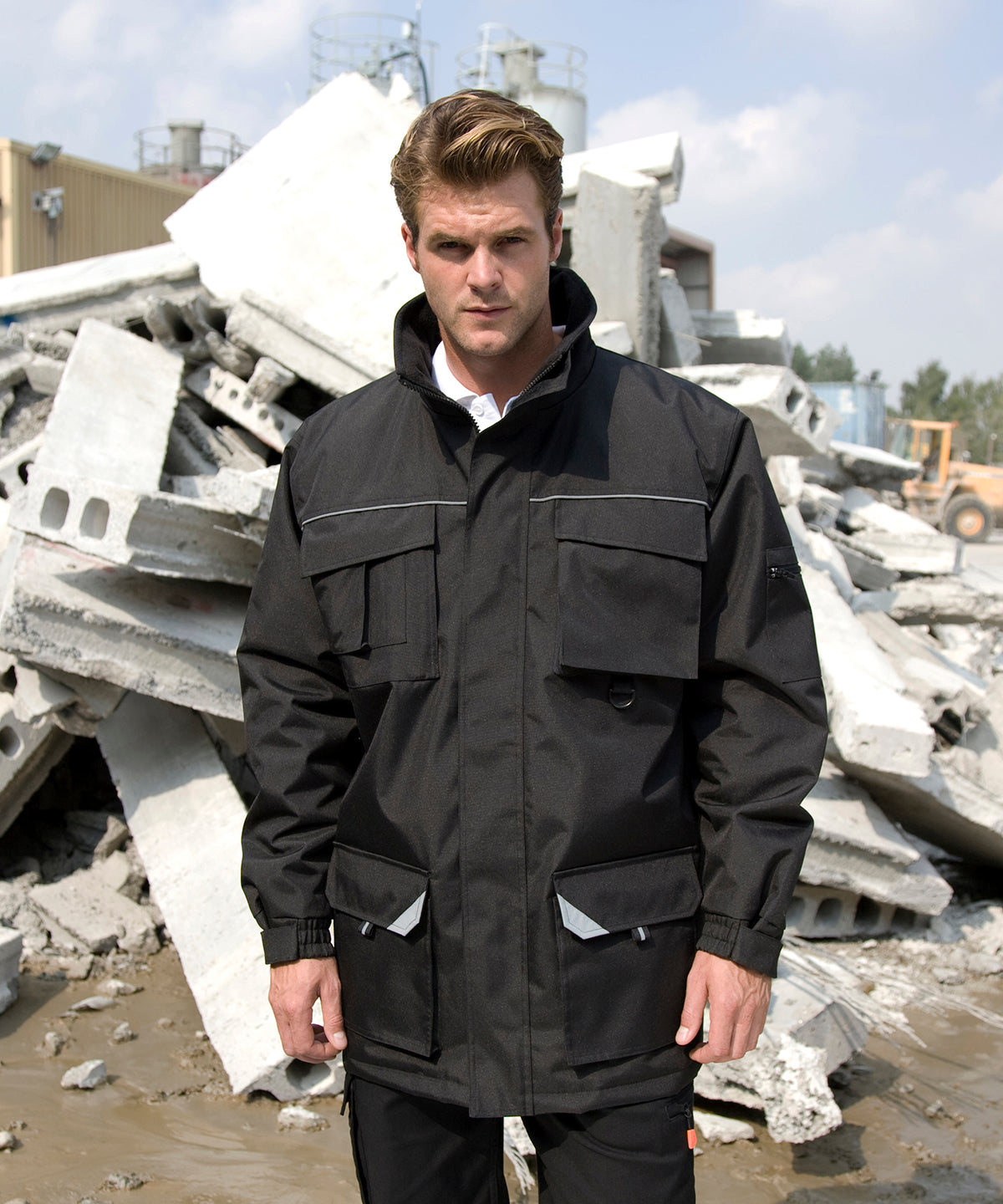 Result Workguard Work-Guard Sabre long coat, lifestyle photo