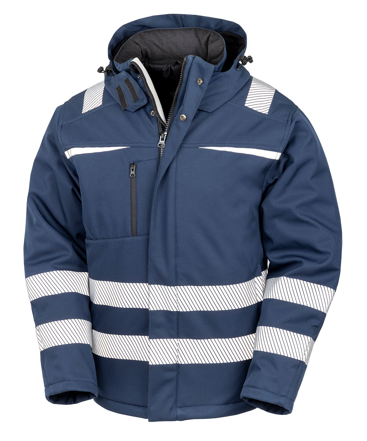 Result Safeguard Dynamic softshell coat in Navy, front view