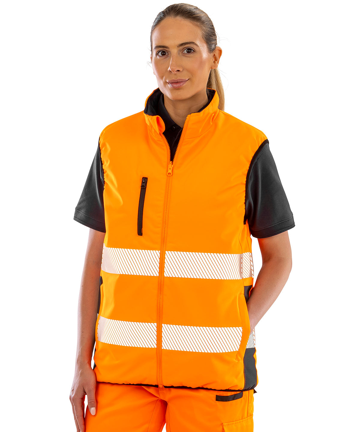 Result Safeguard Reversible soft padded gilet, lifestyle photo