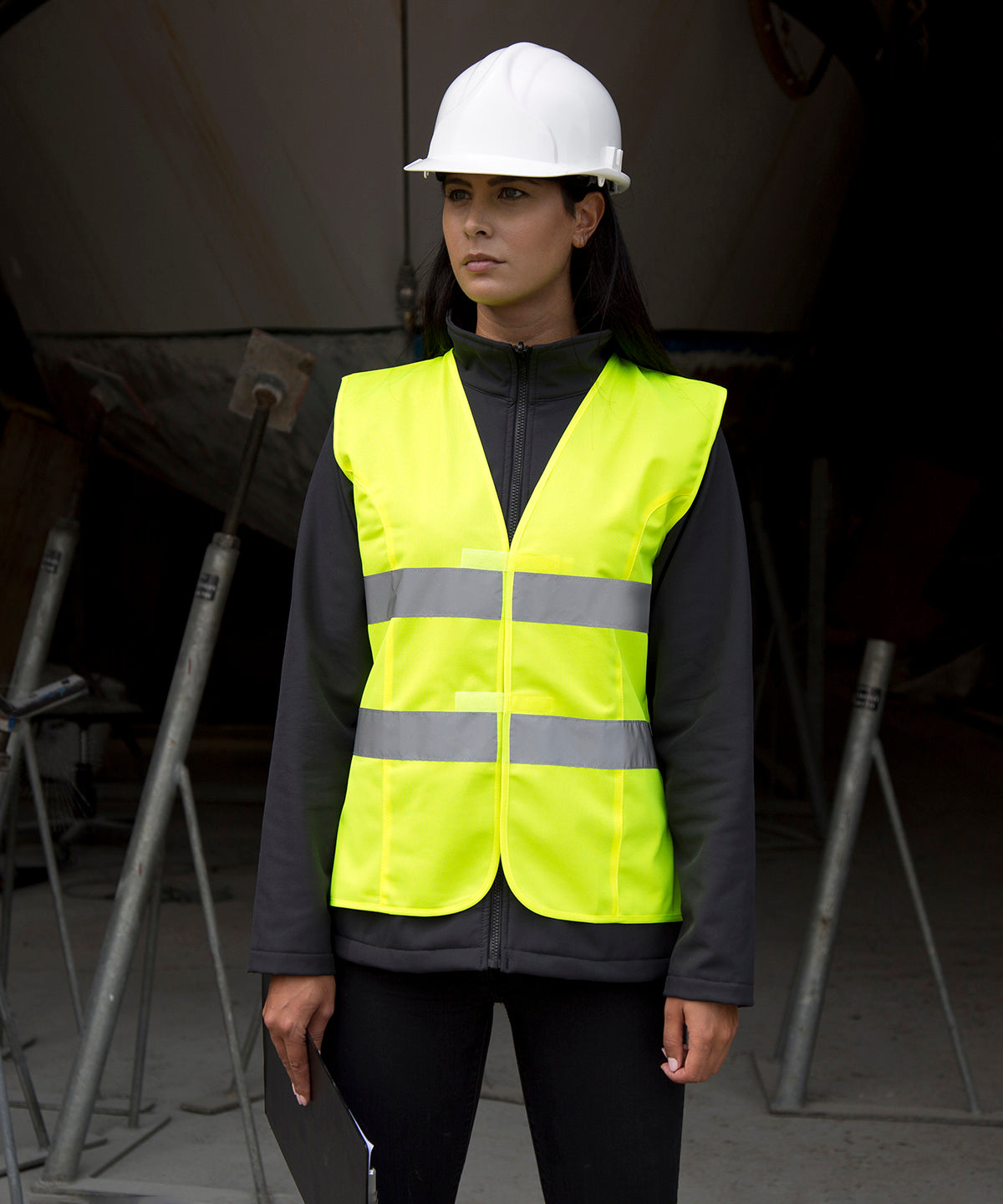 Result Core Women's high-viz tabard, lifestyle photo