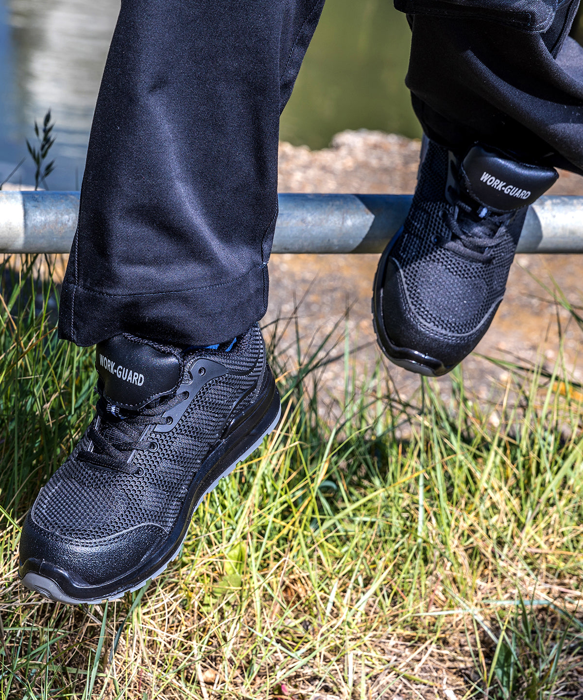 Result Workguard All-black safety trainer, lifestyle photo