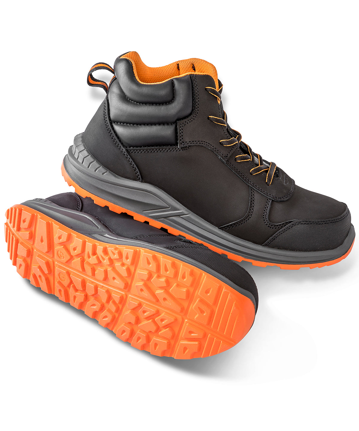 Result Workguard Stirling safety boot in Black/Grey/Orange, lifestyle photo