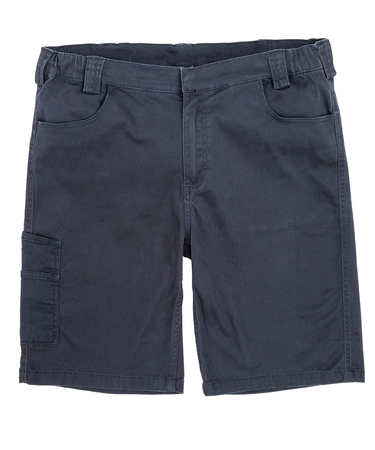 Result Workguard Super-stretch slim chino shorts in Navy, front view
