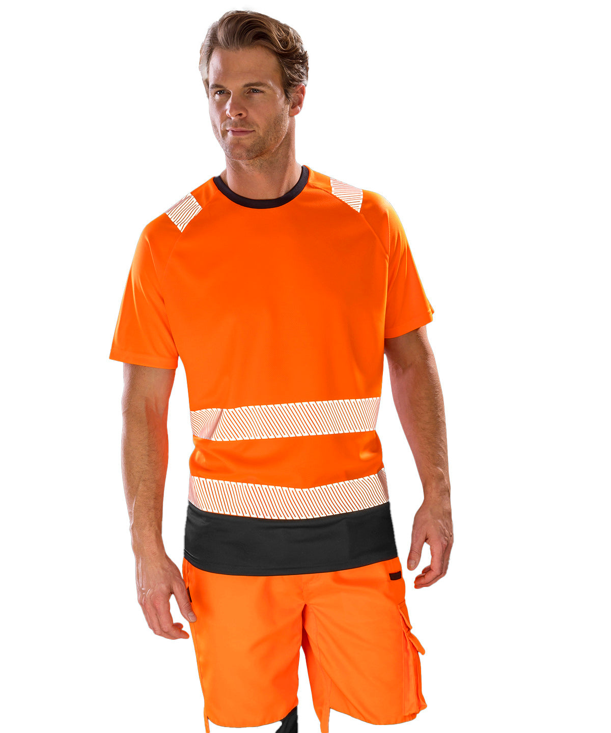 Result Recycled Safety t-shirt, lifestyle photo
