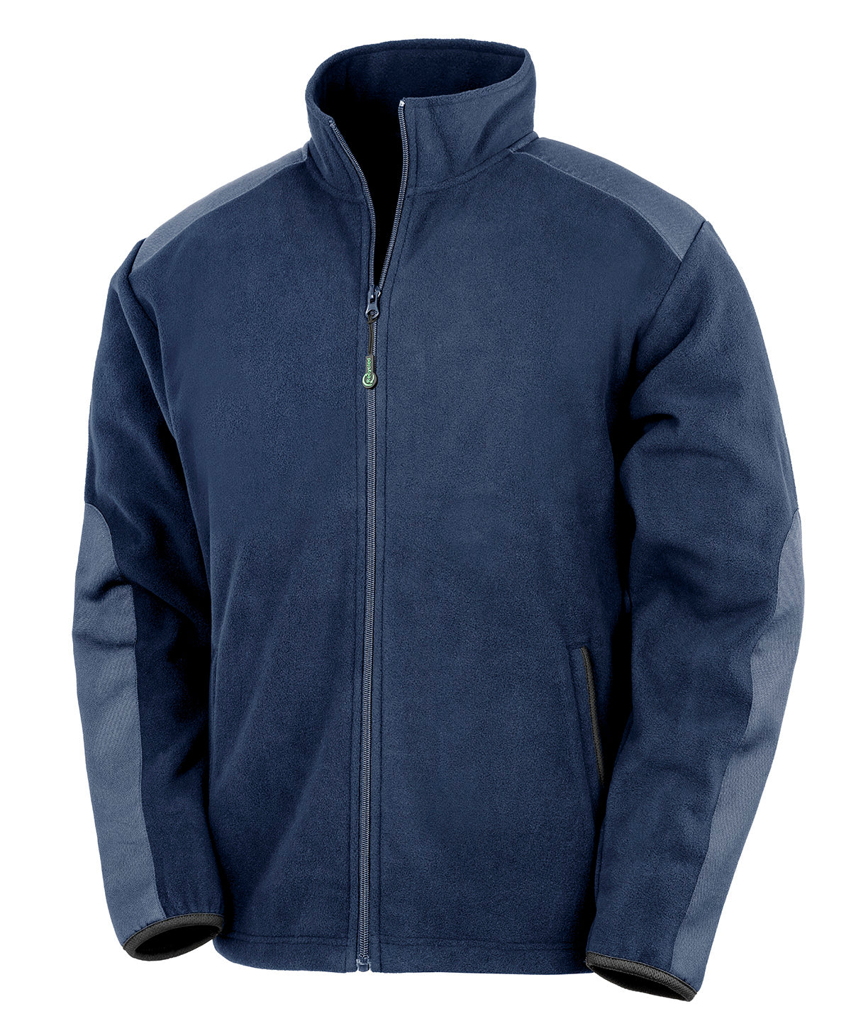 Result Workguard Work-Guard recycled heavy duty microfleece in Navy, front view