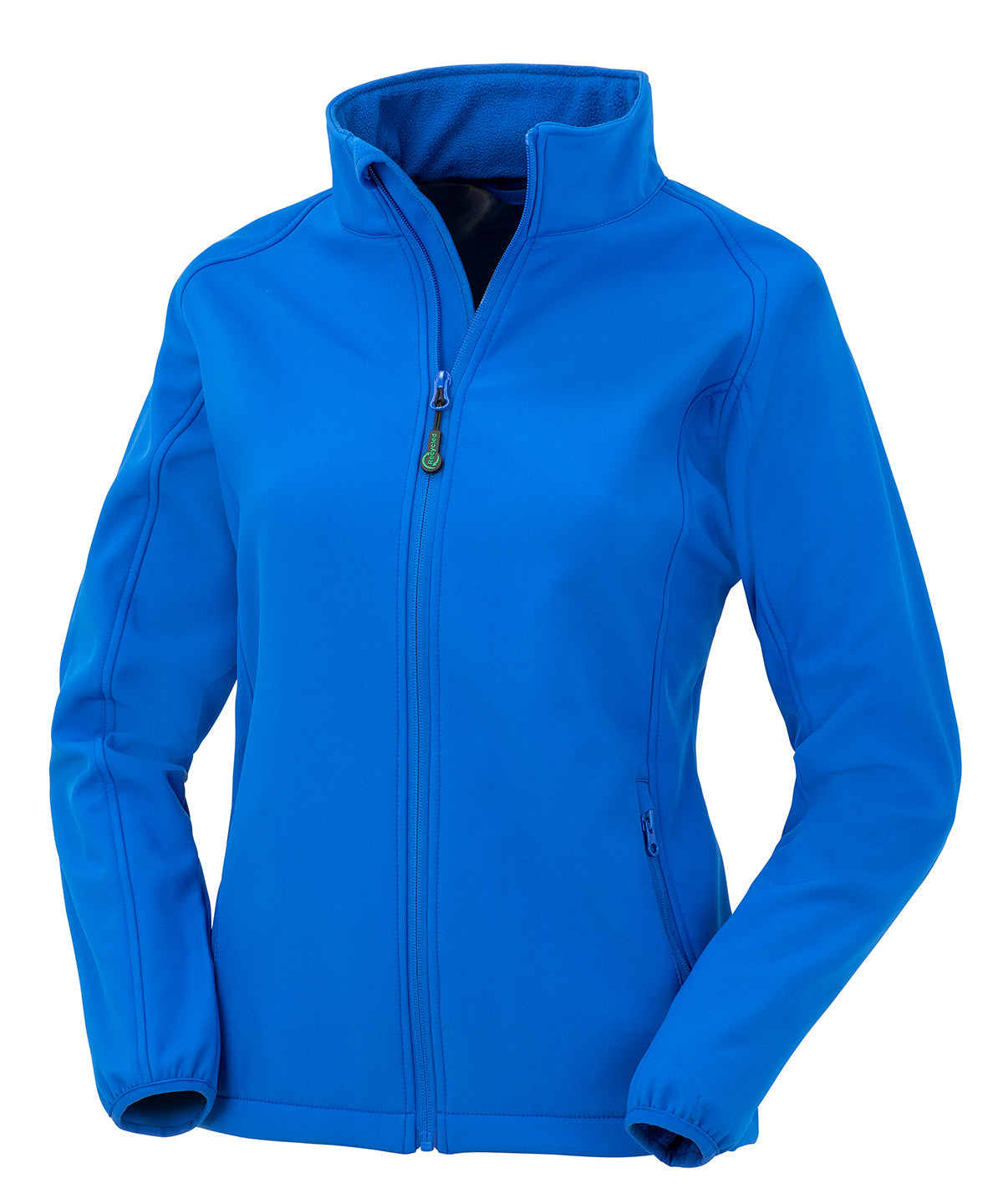 Result Recycled Women's recycled 2-layer printable softshell jacket in Royal, front view