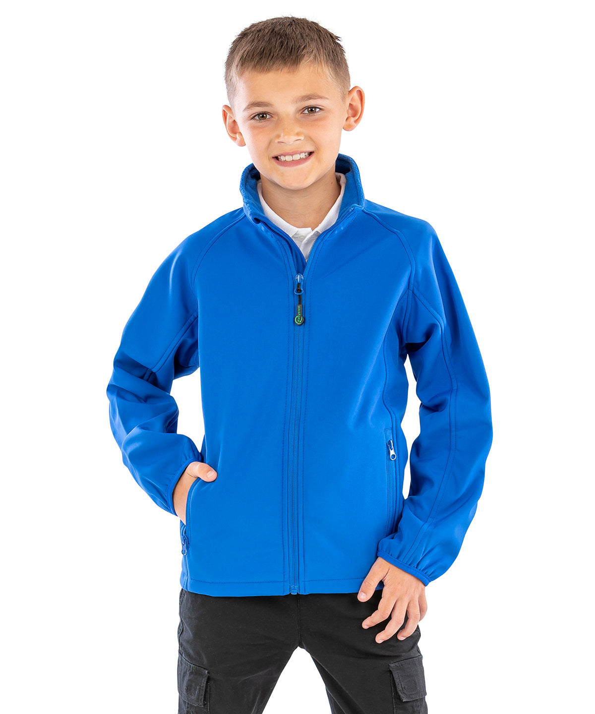 Result Recycled 2-layer printable junior softshell, lifestyle photo