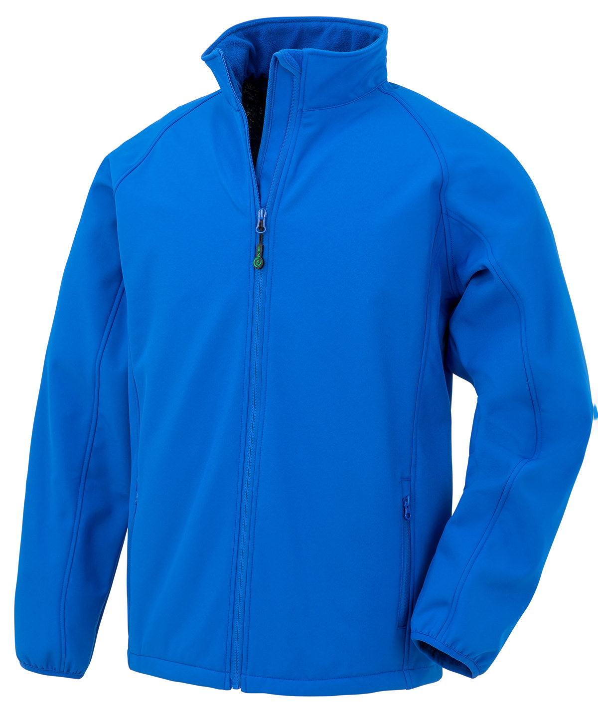 Result Recycled 2-layer printable junior softshell in Royal, front view