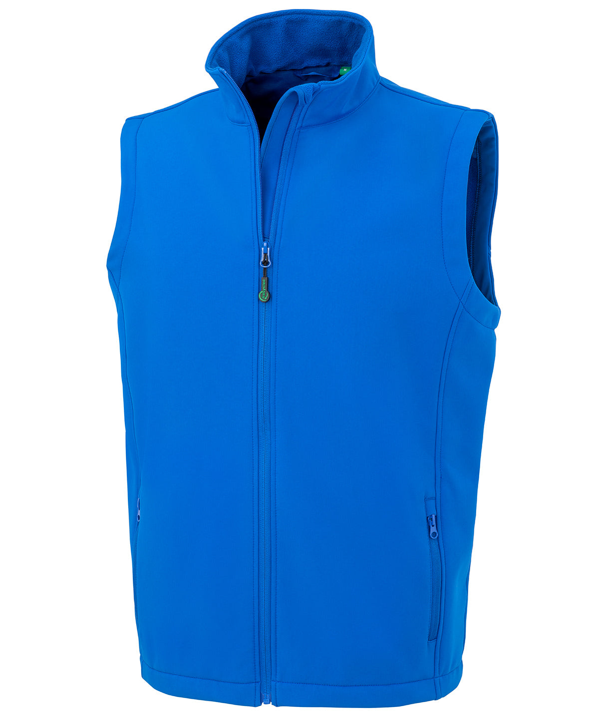 Result Recycled Men's recycled 2-layer printable softshell bodywarmer in Royal, front view