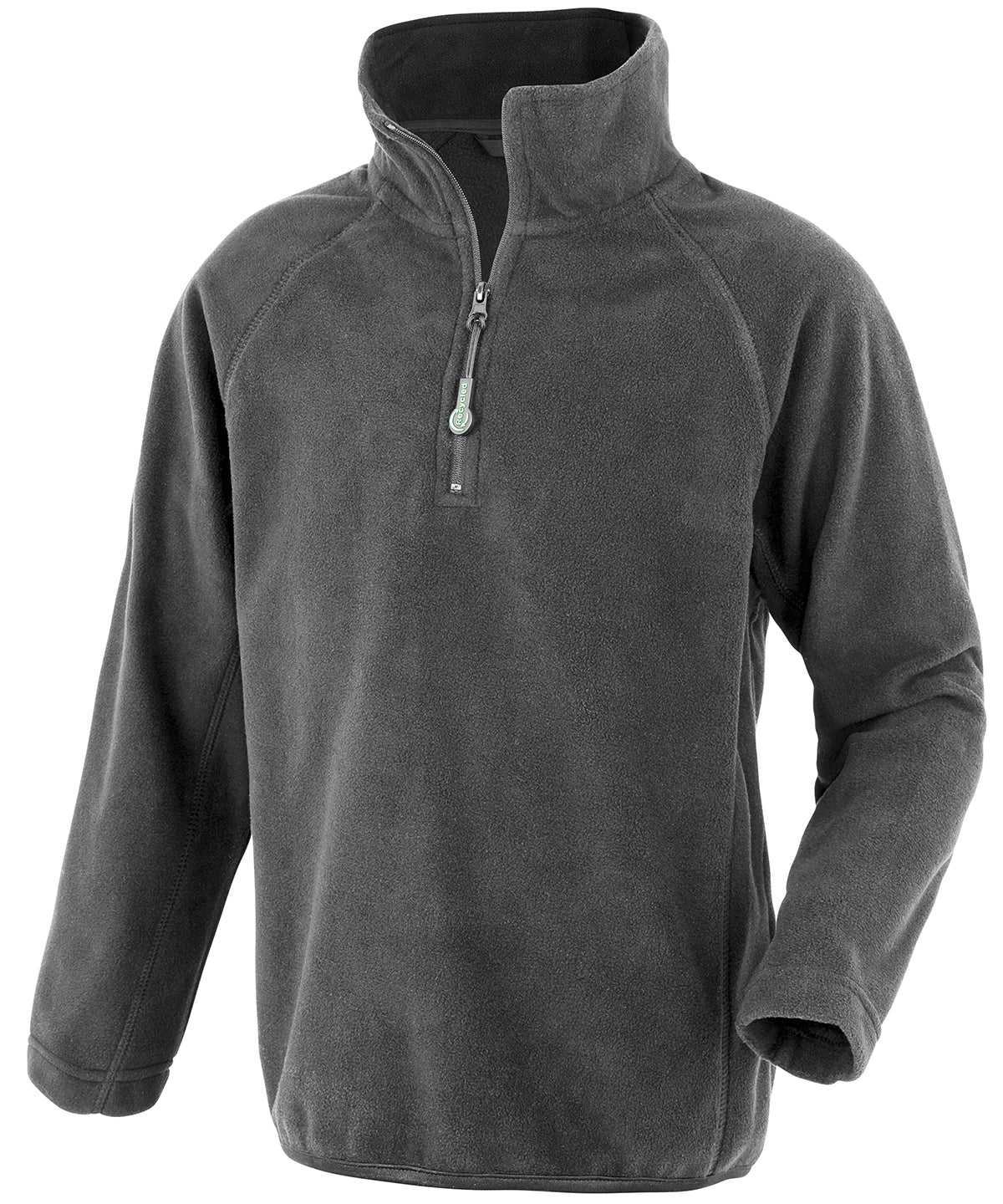 Result Recycled Junior recycled microfleece top in Grey, front view