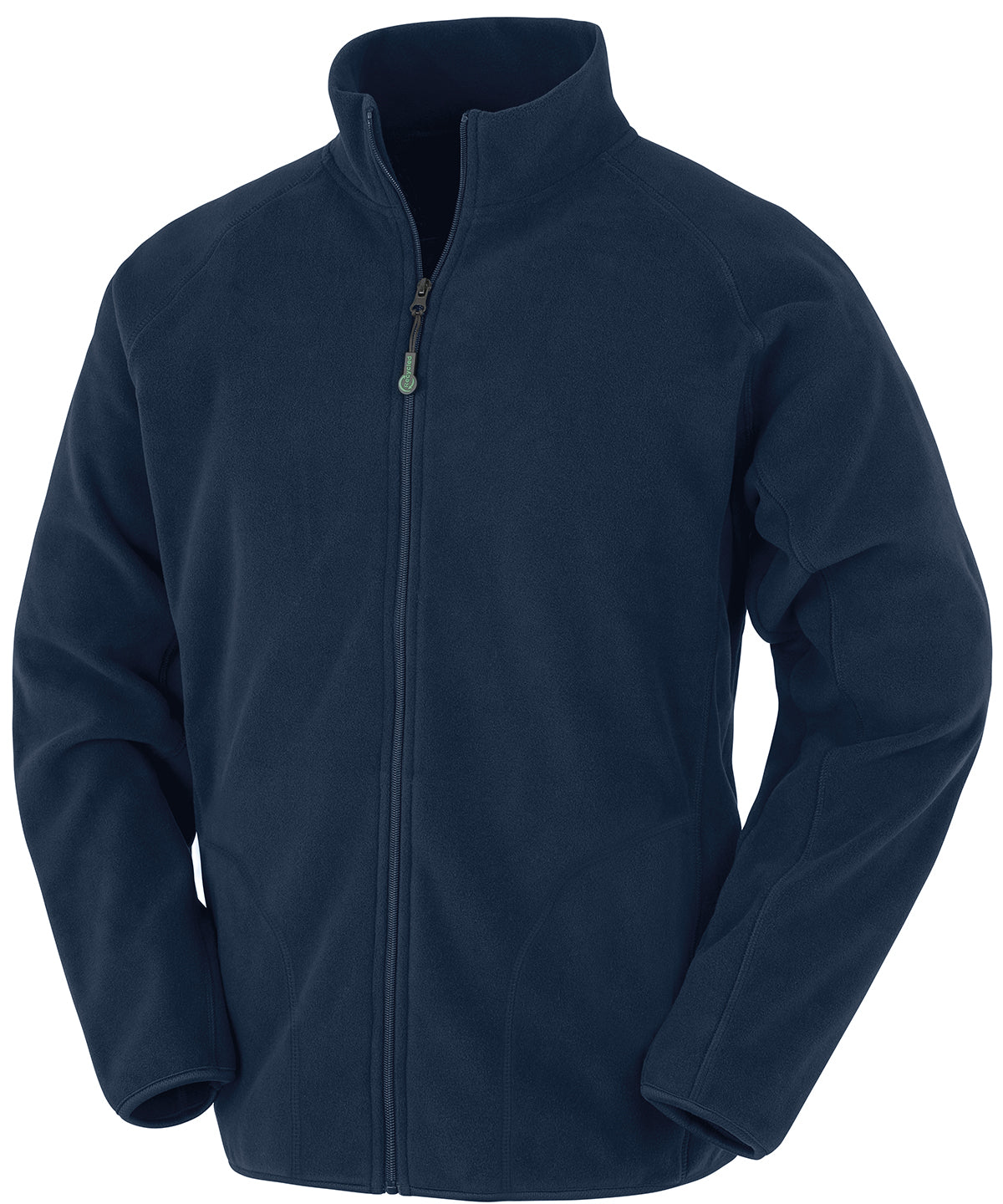 Result Recycled Microfleece jacket in Navy, front view