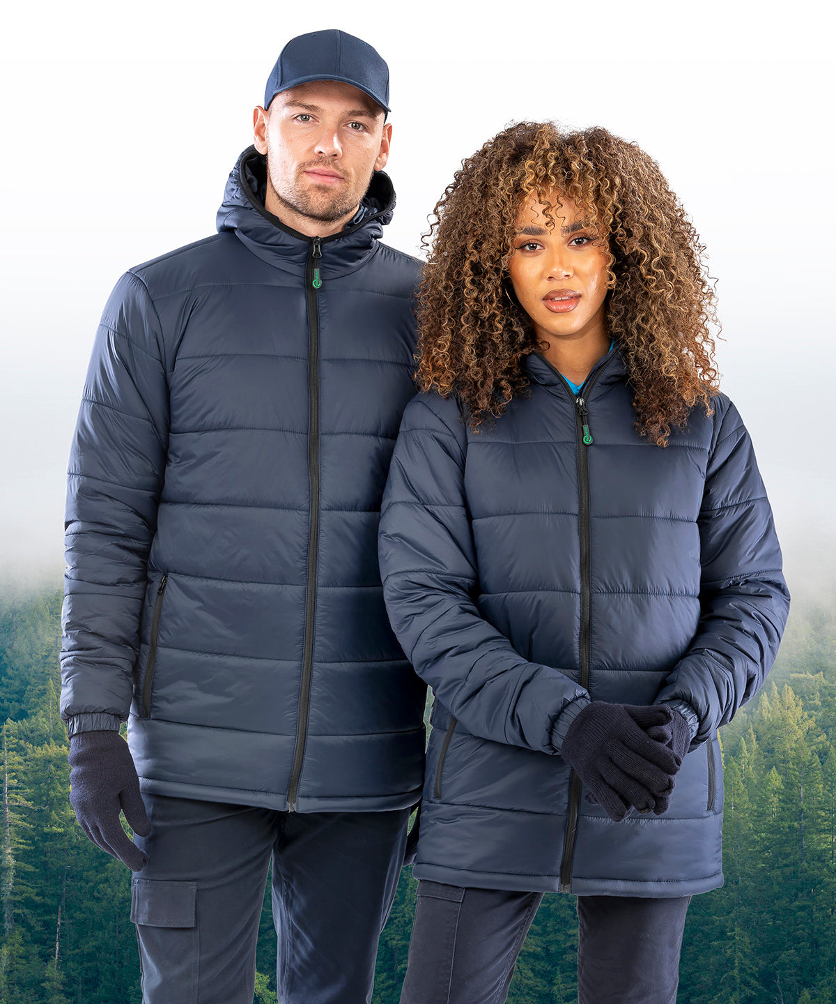 Result Recycled Hooded padded parka, lifestyle photo