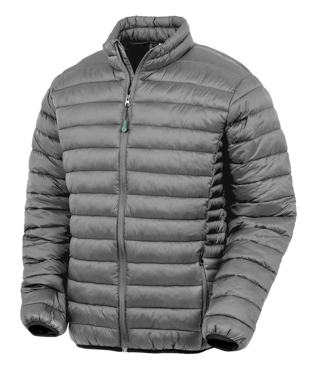 Result Recycled Padded jacket in Frost Grey, front view