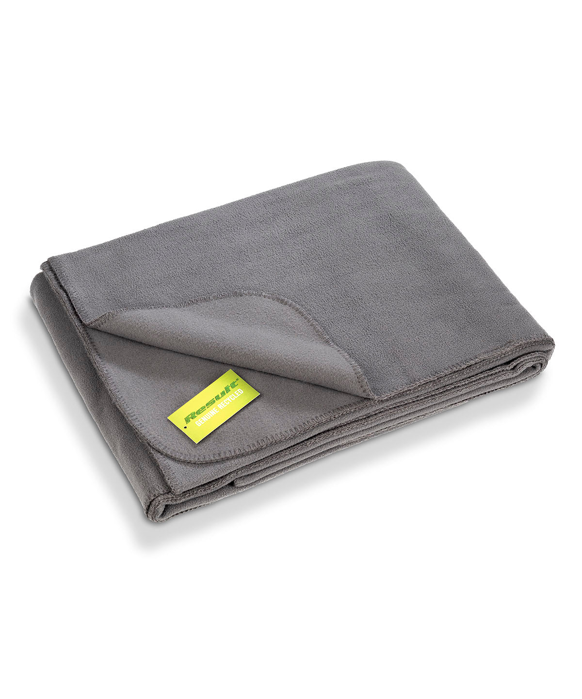 Result Recycled Fleece blanket in Grey, front view