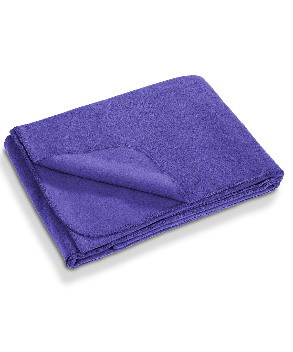 Result Recycled Fleece blanket in Purple, front view