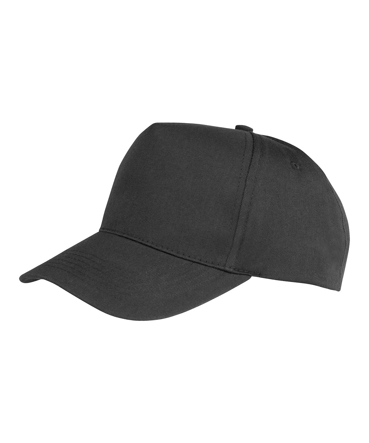 Result Recycled Core junior recycled printer’s cap in Black, front view