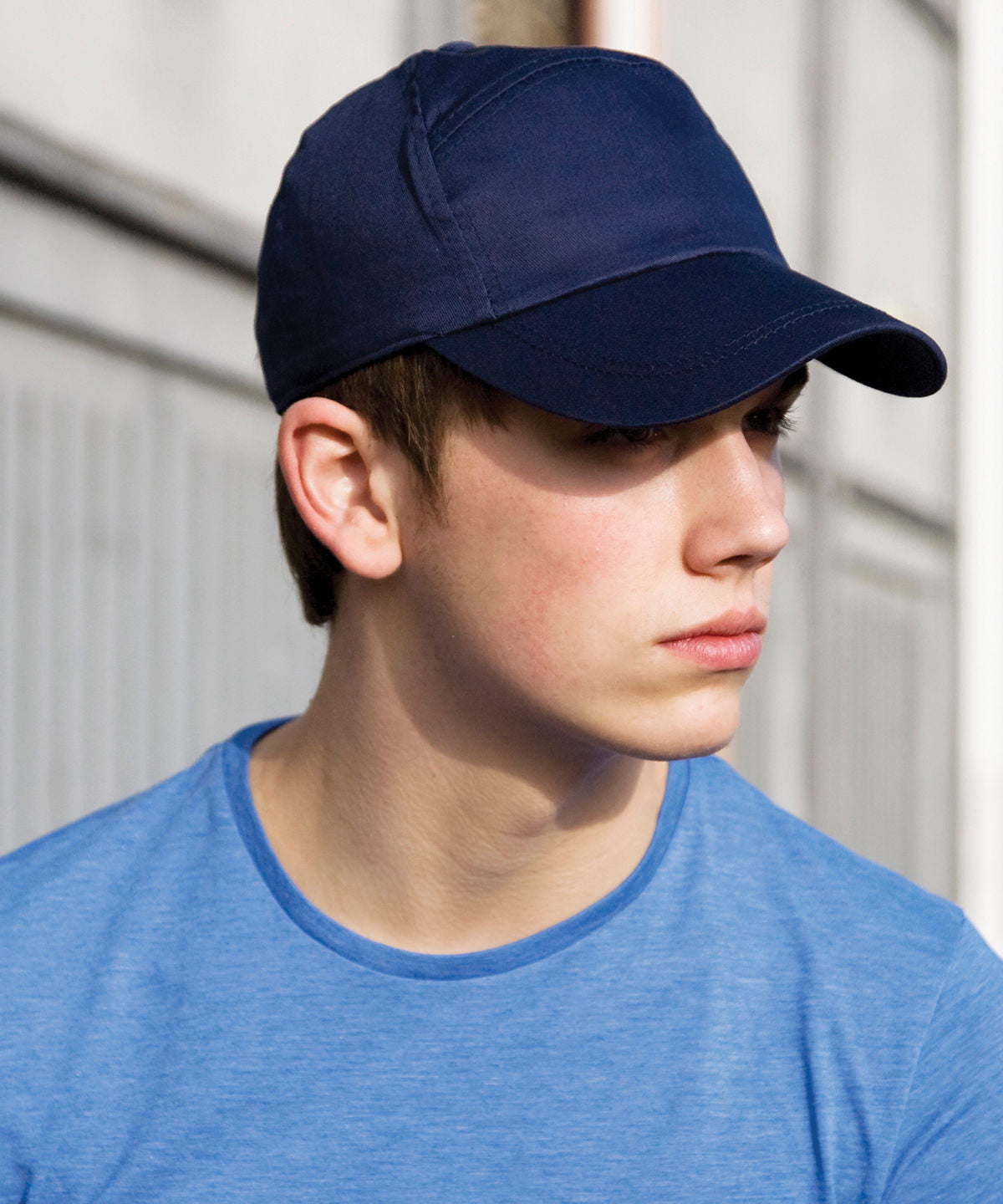 Result Headwear 7-panel advertising cap, lifestyle photo