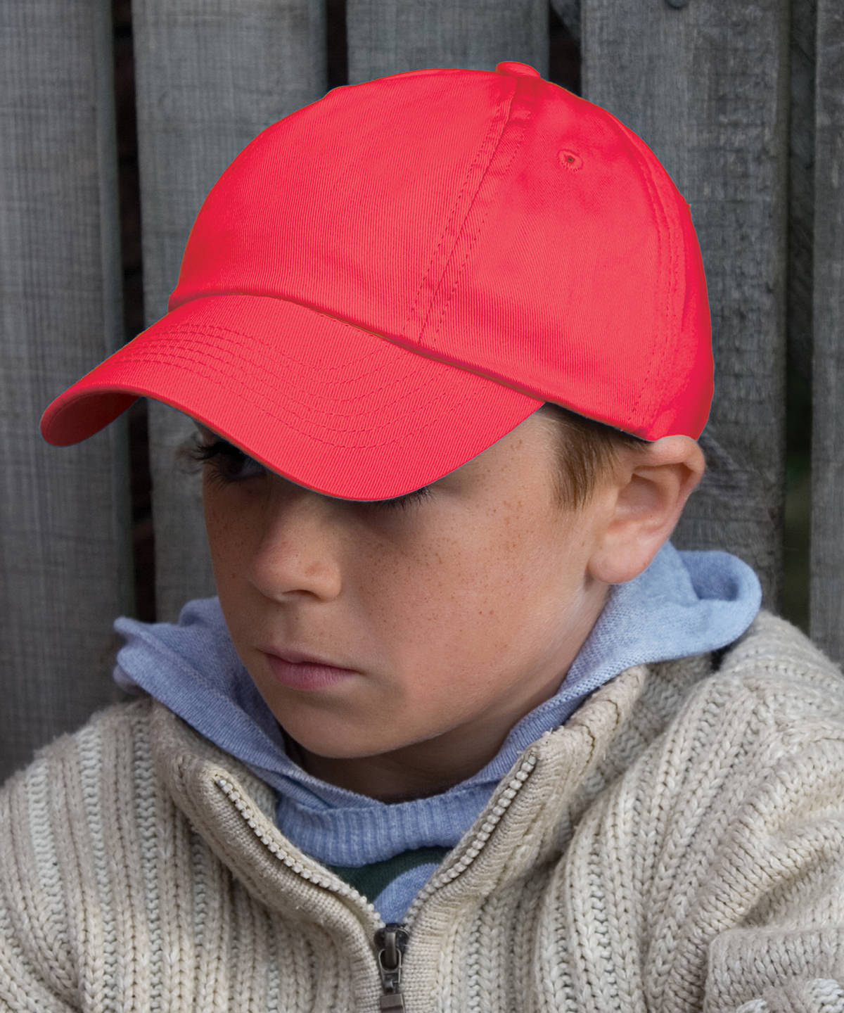 Result Headwear Junior low-profile cotton cap, lifestyle photo
