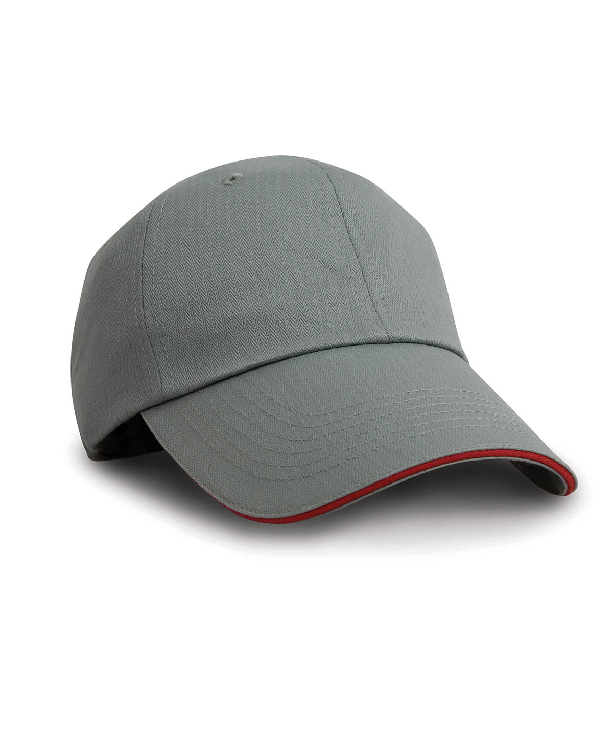 Result Headwear Herringbone cap with sandwich peak, lifestyle photo