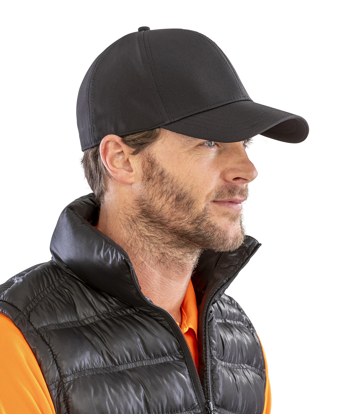 Result Headwear Tech performance softshell cap, lifestyle photo