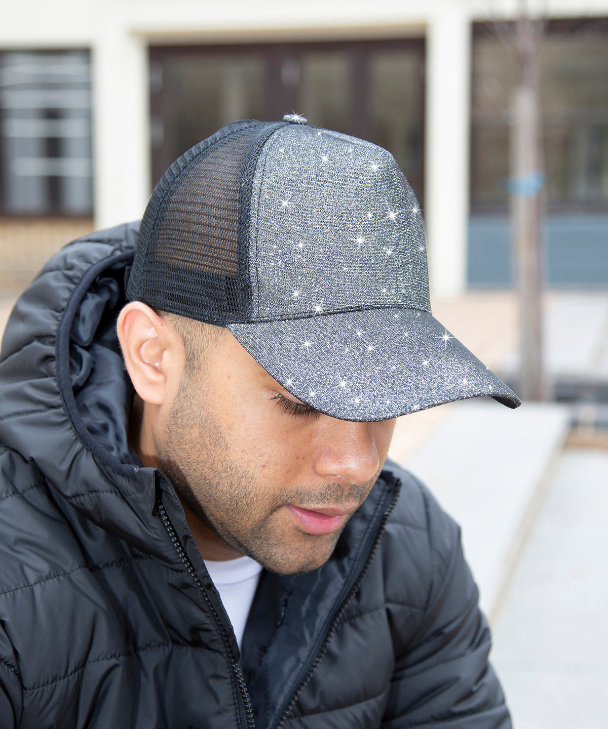 Result Headwear Core New York sparkle cap, lifestyle photo
