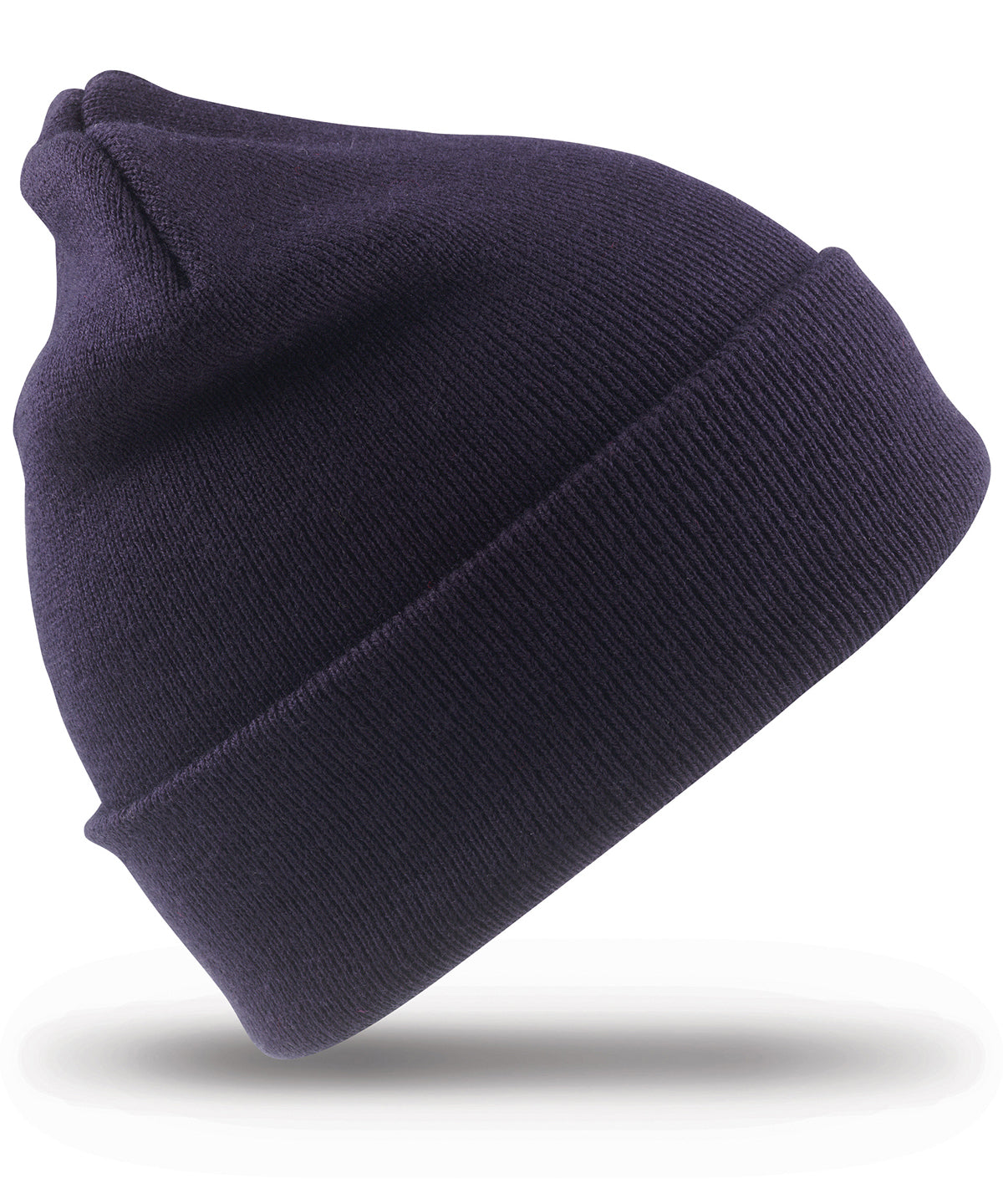 Result Recycled Woolly ski hat in Navy, front view