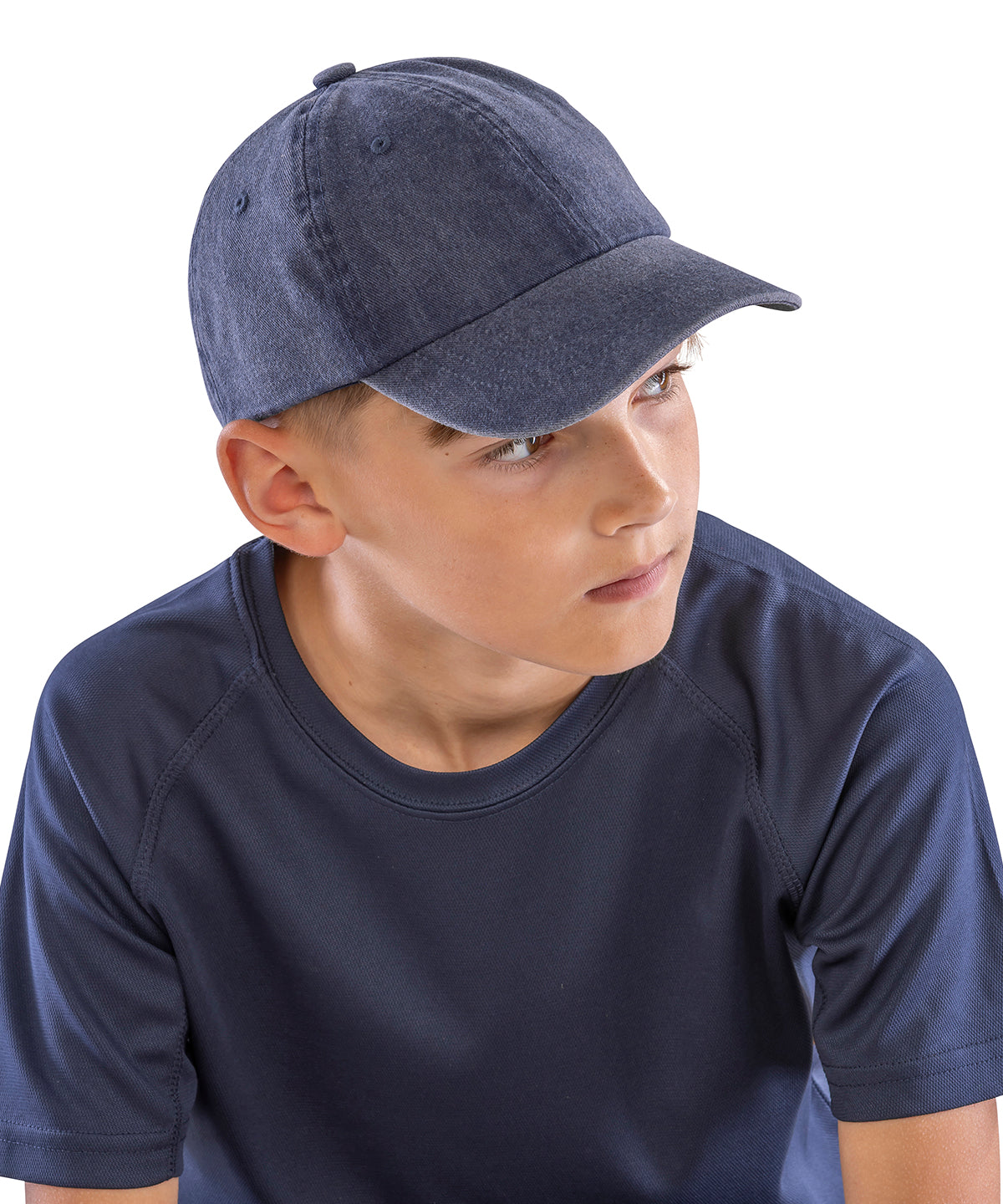 Result Headwear Junior pure cotton vintage cap, lifestyle photo