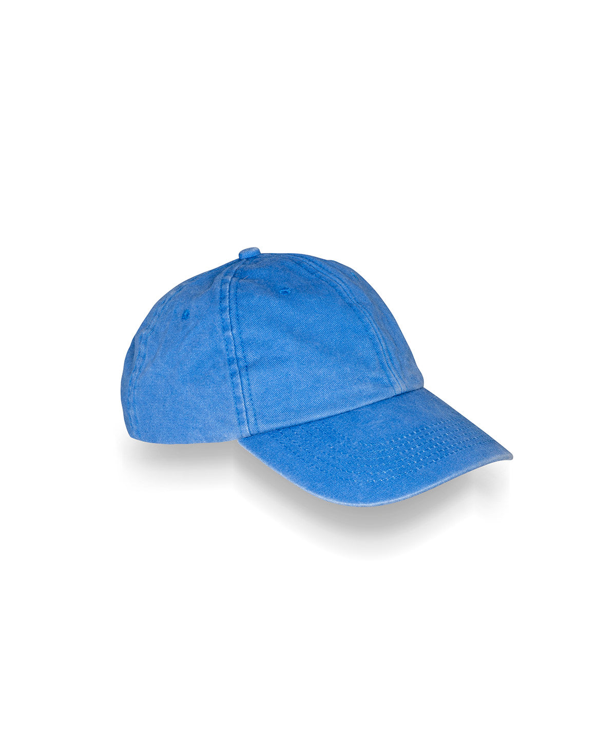 Result Headwear Core pure cotton vintage cap in Vintage Royal, front view
