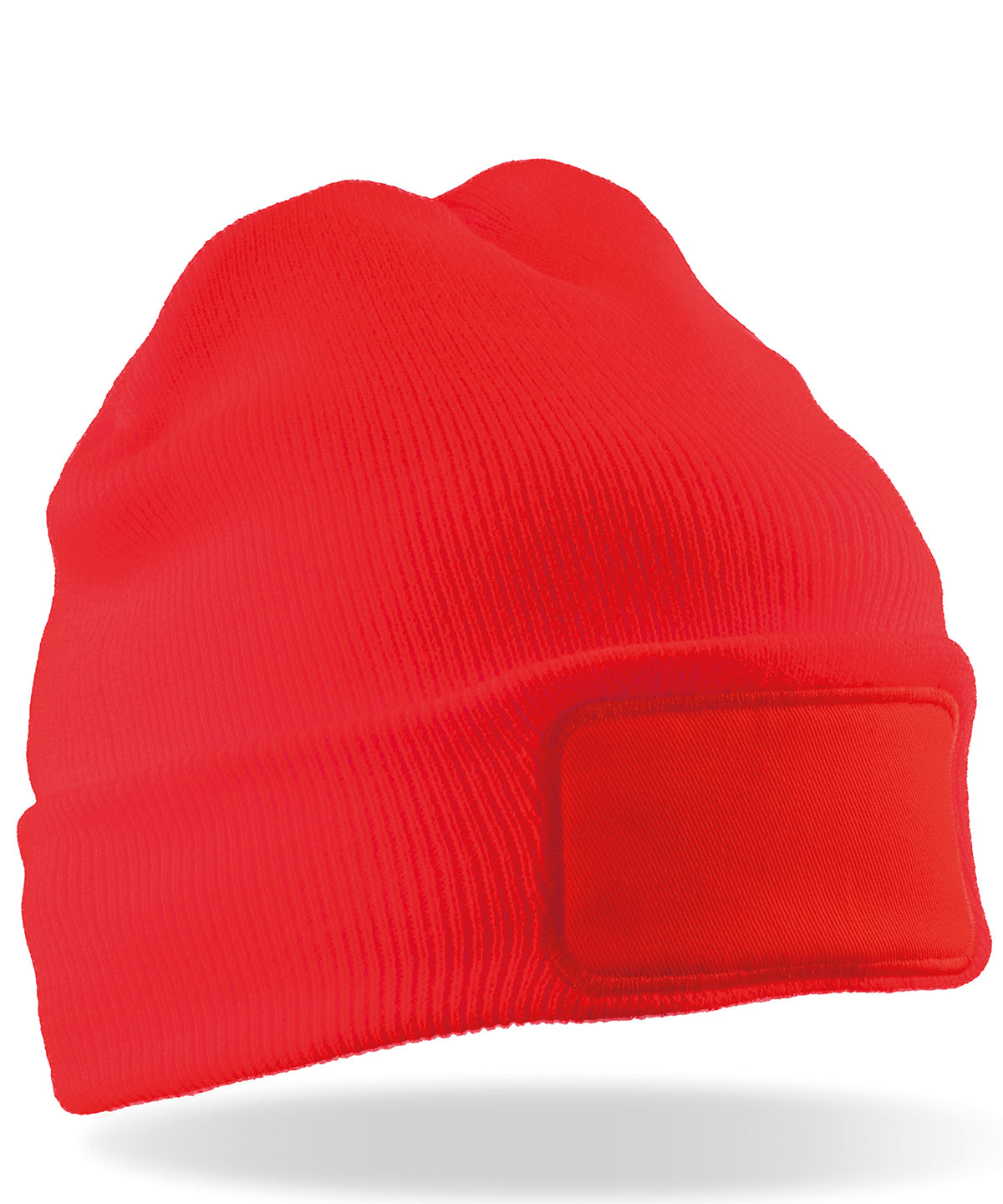 Result Recycled ThinsulateTM printers beanie in Red, front view