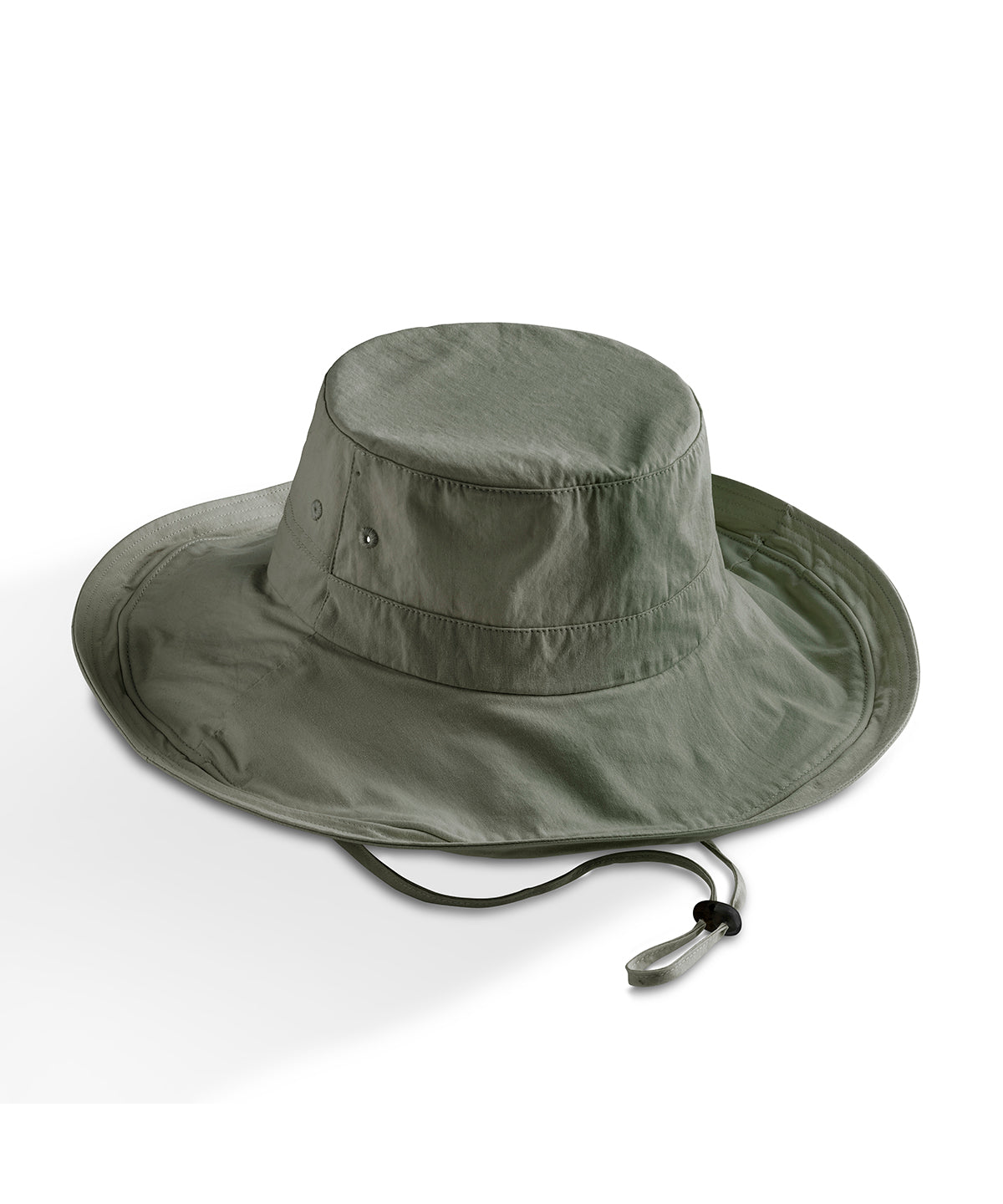 Result Headwear Outback hat in Khaki Green, front view