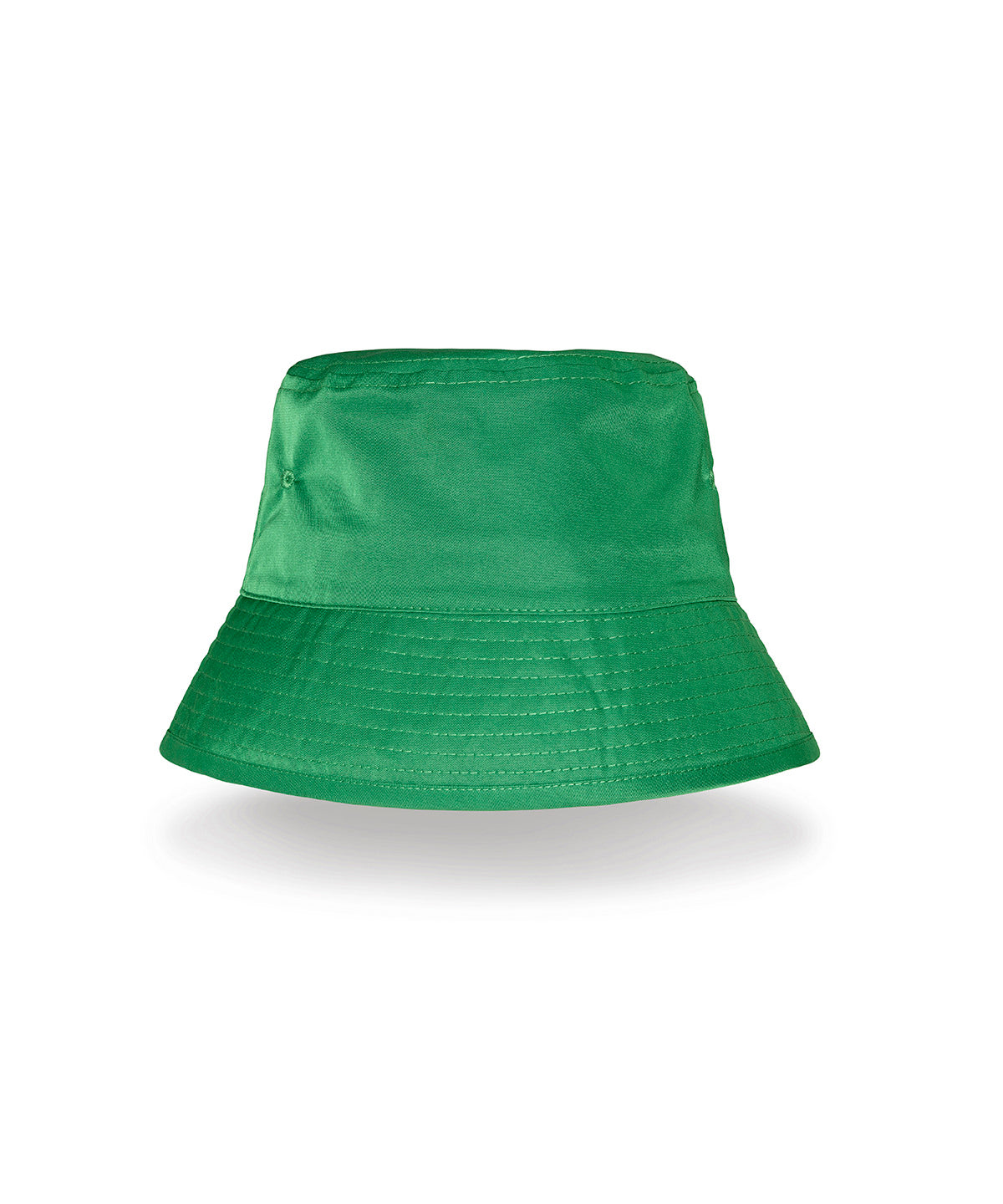 Result Headwear Recycled bound edge bucket hat in Kelly Green, front view