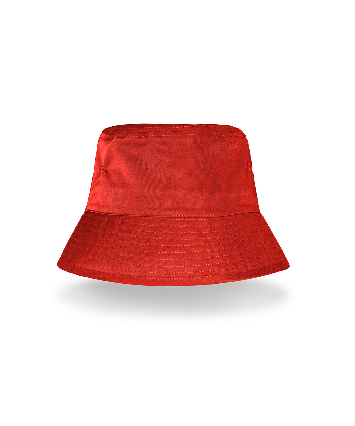 Result Headwear Recycled bound edge bucket hat in Red, front view
