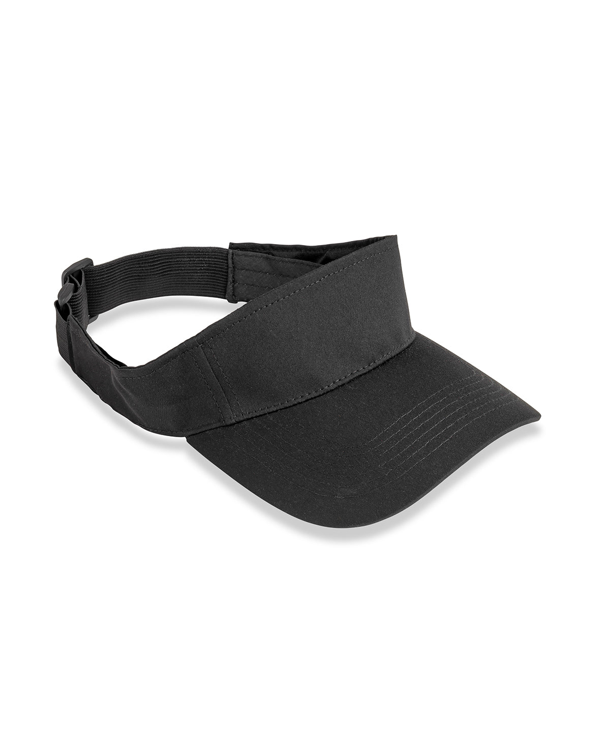 Result Recycled Sport visor in Black, front view