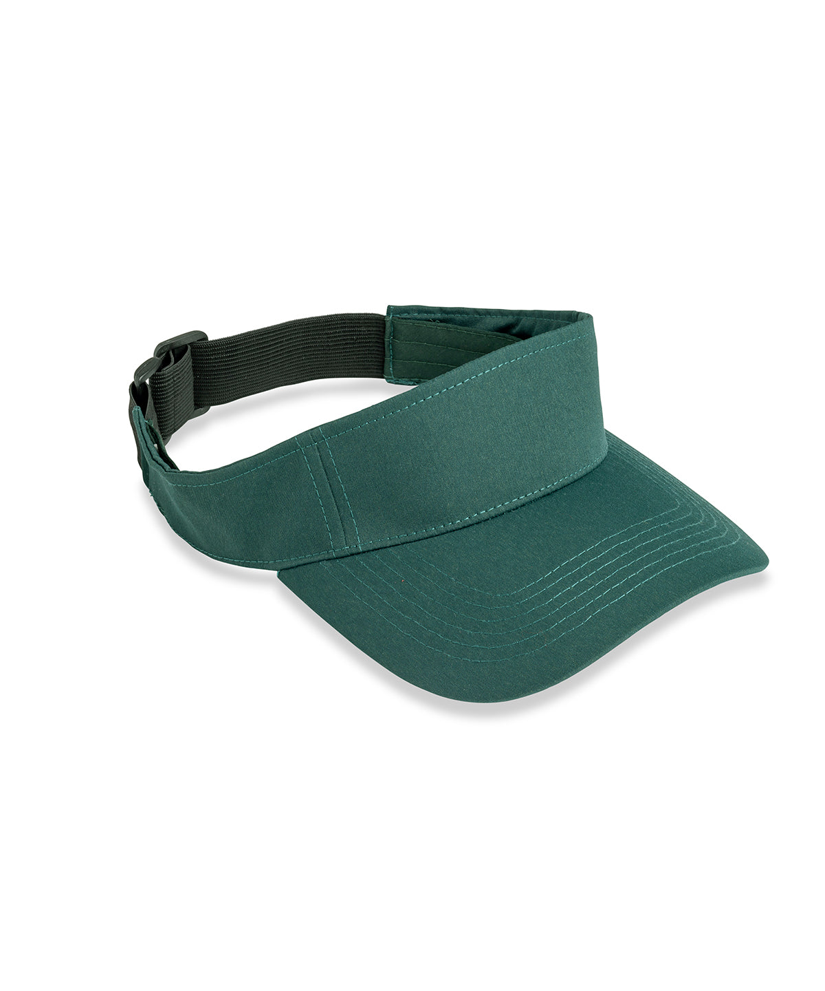Result Recycled Sport visor in Bottle Green, front view