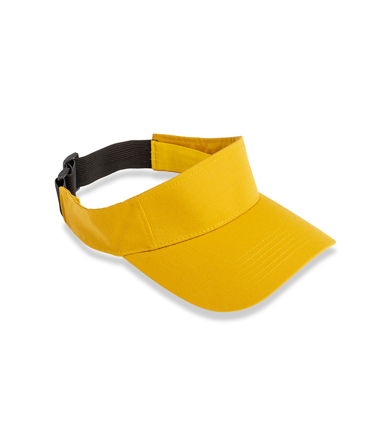 Result Recycled Sport visor in Mustard, front view